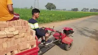 India ka sabse chhota tractor trolley power tiller with trolley power tiller Raja Enterprises(2)