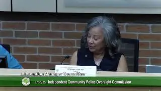 Ann Arbor Independent Community Police Oversight Commission 9/30/25