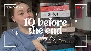 10 before the end | reading vlog 🎥| Kyra&lsquo;s book space