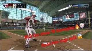 Made him rage quit 😱😱 ( MLB the show 18 Gameplay)
