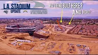 LA Stadium in Inglewood | Two MAJORLY HUGE items being built!