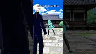 Gojo vs Hatsune Miku 🤣🔥#gojo #gojosatoru #jjk #jujutsukaisen #hatsunemiku #vrchat #fortnite
