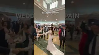 Weddings in Spain be like!! #wedding #weddingday #spain #shorts