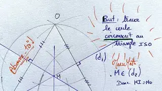 Tracer le cercle circonscrit au triangle ISO - du compas &agrave; gogo