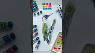 Green Spotted Woodpecker | Hyper Realistic Watercolor Painting #paintingtechniques #watercolour