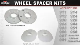 Wheel Spacer Kits for Porsche 911, 930 964, 993, 996, 997, 991 Elephant Racing Suspension Products