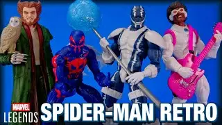 Marvel Legends Spider-Man Retro Wave Cardiac Hypno-Hustler 2099 Owl Overview and Play Day!