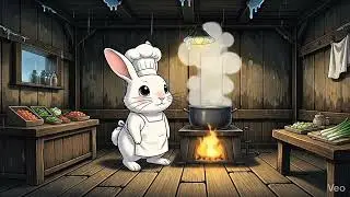 rainy days in tree house | ghibli peaceful video| rabbit story 