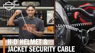 Обзор троса безопасности для шлема и куртки Harley-Davidson