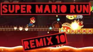 Super Mario Run Remix 10 - Collecting bonus medals on Remix10 iPhone gameplay
