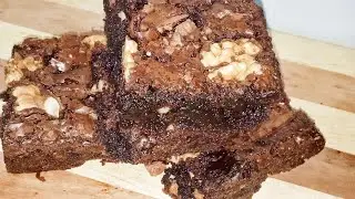 Chocolate Walnut Fudge Brownie Recipe by cook and bake with farheen