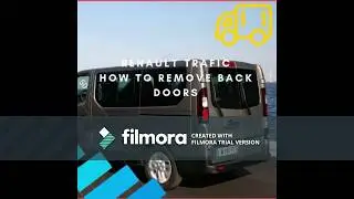 Renault Trafic rear door remove