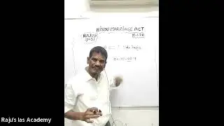 Introduction to Hindu Marriage ACT || 19 JAN