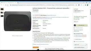 Infinity Basslink Mini - Powered 6x8 Underseat Subwoofer