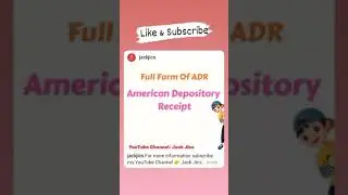 Full Form of ADR #shorts #shortsvideo #fullform