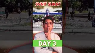 Day 3: SVNIT SURAT College Review in 1 minute 🔥 #jee #jee2024 #iit #30days30collegesofIndia