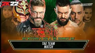 WWE 2K22 Edge & Rey Mysterio VS. The Judgement Day - Clash At The Castle 2022 - Tag Team Match