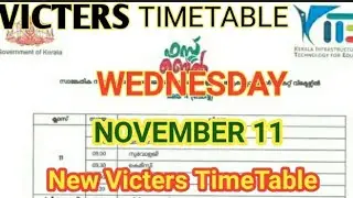 Victers timetable tomorrow |november 11 Wednesdayvicters timetable|Edudaily