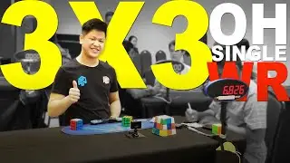 WR [6.82] OH Rubik's Cube 3x3 One handed World Record Single