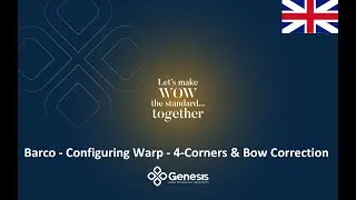 Barco - Configuring Warp   4 Corners & Bow Correct 🇬🇧