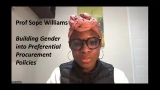 Prof Sope Williams on Gender in Procurement