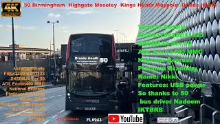 BR50  Birmingham  Druids Heath via Highgate Moseley Kings Heath & Maypole   4K