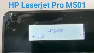 hp laserjet pro M501 Language setting