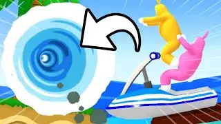 Os homens coelhos decidem ir à praia
