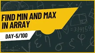 #java program to find min and max element in an array