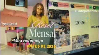 Reset mensal 🔒| organização,mudanças - vison board 2026 