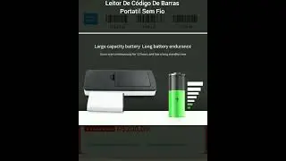 Leitor De C&oacute;digo De Barras Portatil Sem Fio&nbsp;