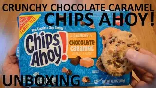 Unboxing Chips Ahoy! Crunchy Chocolate Caramel Real Chocolate Chip Cookies Family Size
