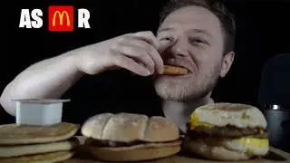 ASMR MCDONALDS UK BREAKFAST MUKBANG | NO TALKING | 4K |