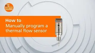 How to manually program a thermal flow sensor