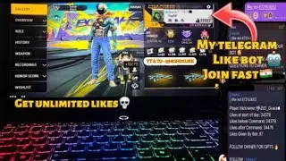 FREE FIRE TELEGRAM LIKE BOT 🤖 | FREE FIRE LIKE INCREASE GLITCH 💀 #freefire #viralvideo #telegrambot 