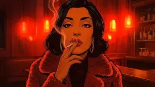 Smoky Noir Jazz Bar 🥃 Dark & Classy Vintage Vibes for Late Night 💋 1950s / Relaxing / Sleep / Work