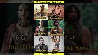 O Romeo Movie Cast Fees ? 💸 Part 2 #ShahidKapoor #TamannaahBhatia#TriptiDimri #DishaPatani #ORomeo