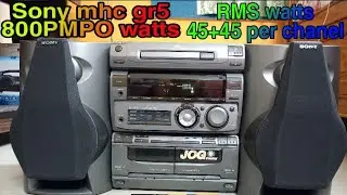 Sony mhc gr5 mini hifi componant system 800PMPO watts#Ncs electrologht music played by Sony mhc gr5