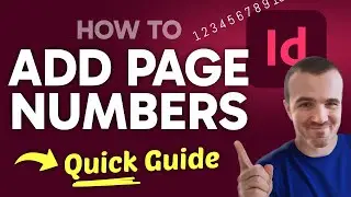 How to ADD Page Numbers in Adobe InDesign (Step by Step) 2025