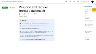 Qwiklabs | Respond and recover from a data breach