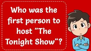 Who was the very first person to host 