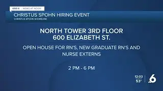 Christus Spohn Shoreline holding nursing job fair today