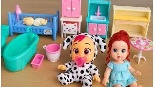3:42 minutes super duper pretty house unboxing and baby toys
