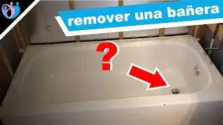 C&oacute;mo remover una ba&ntilde;era y el drenaje