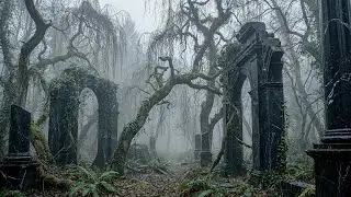 Gothic Forest Ambience with Rain | Dark Piano & Cello Music for Reading, Writing, Study and Focus