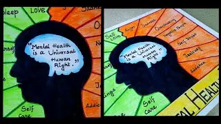 🧠💚World Mental Health Day Drawing/World Mental Health Day Poster Drawing Easy #drawing #mentalhealth