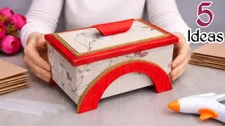 5 INCREDIBLE IDEAS ! Using CARDBOARD ❤️✨🤗