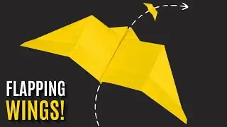 How to Make a Bat Paper Airplane That Flaps ✈️ | BEST AeroDactyl Paper Plane
