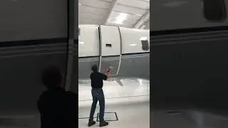 Challenger 300 Main Door Open Outside