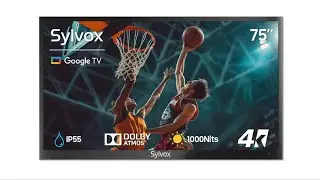 Review: SYLVOX 75 Inch Outdoor TV 4K Waterproof Smart TV for Partial Sun (Deck Pro 2.0)